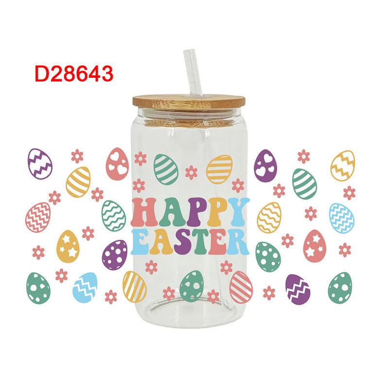 Wholesale Simple pattern 16oz Cup UV DTF Wraps