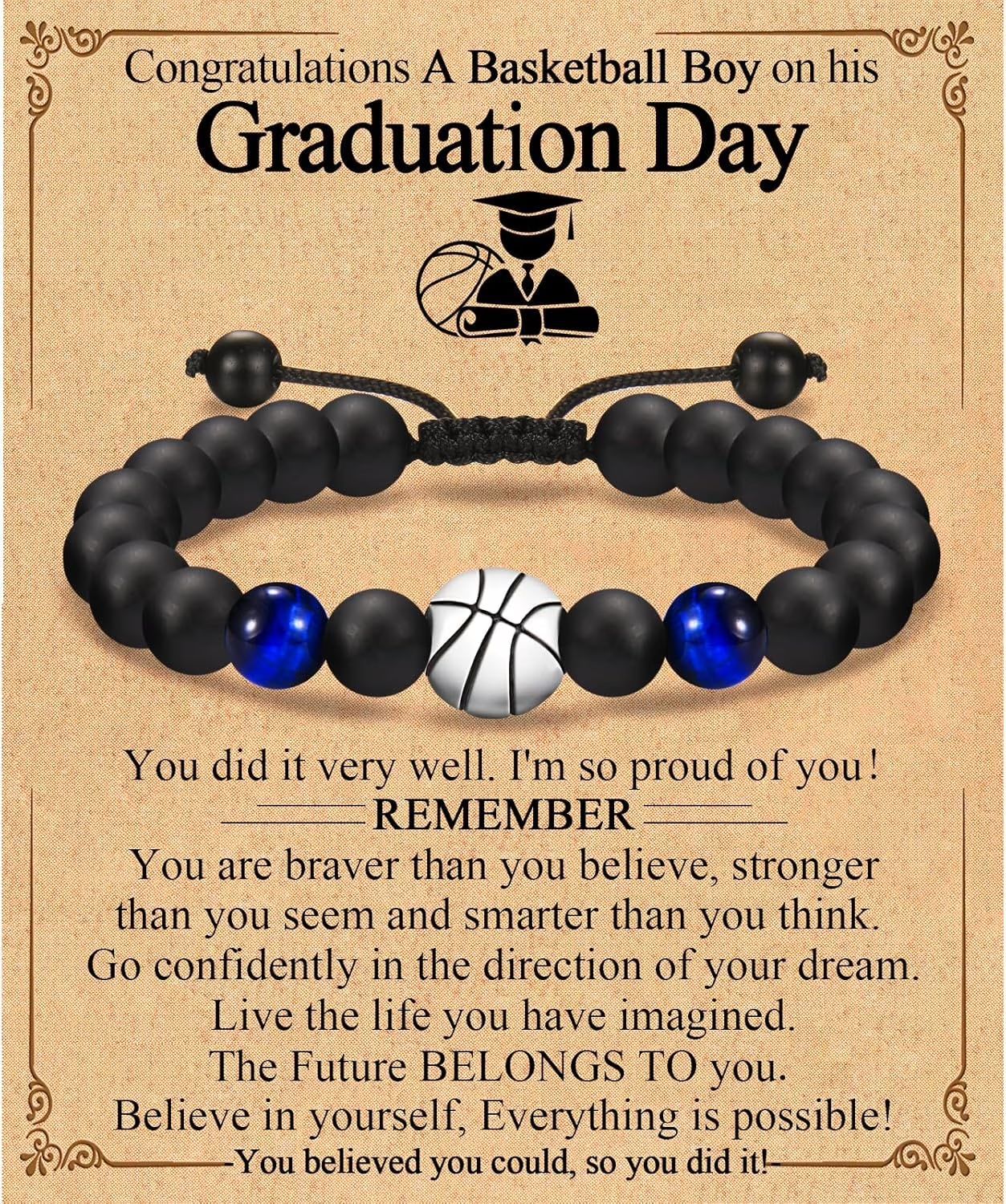 Wholesale Football baseball bead black frosted tiger eye stone bracelet