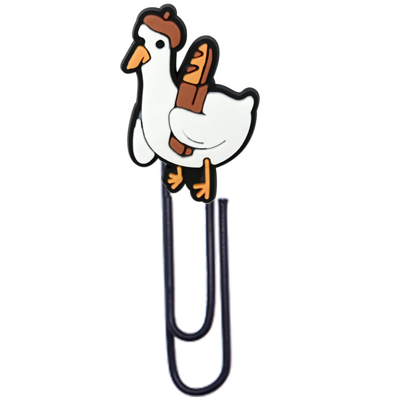 Wholesale  Random Cartoon Swan Paper Clip Bookmark