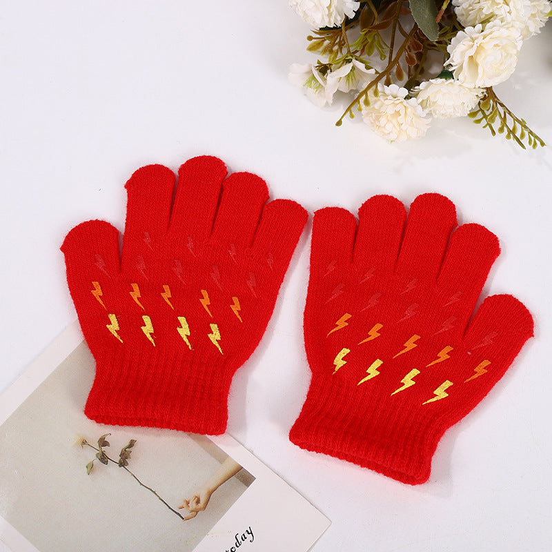 Wholesale Colorful Christmas woolen Kids Glove