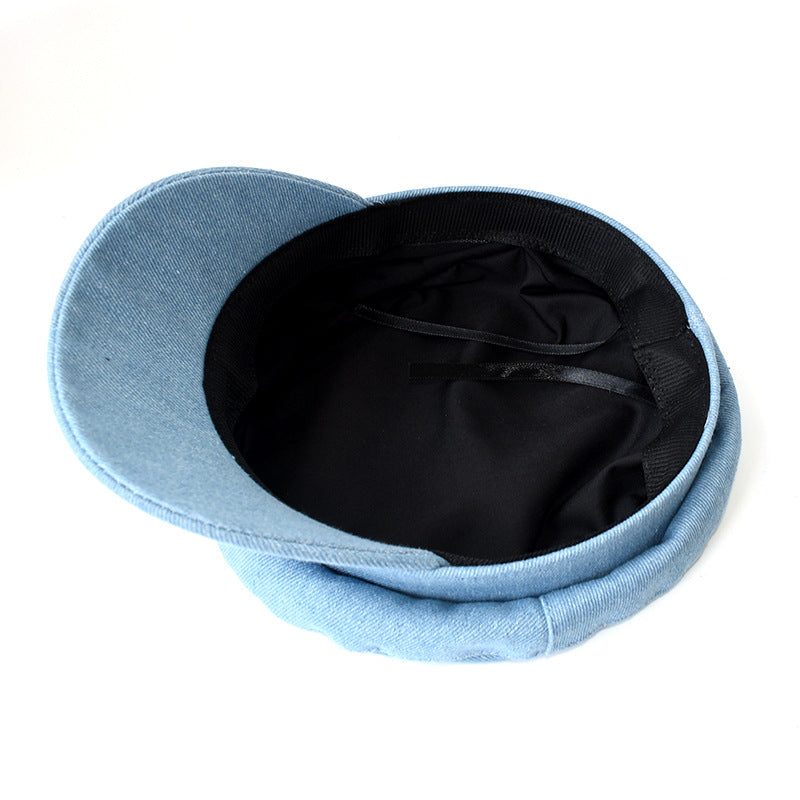 Wholesale Denim casual retro fashion versatile street simple painter hat