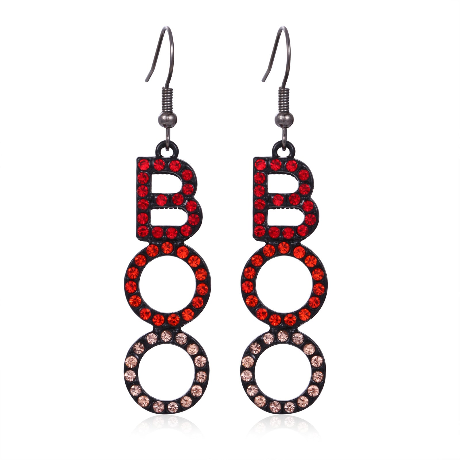 Wholesale  Skull Pumpkin Earrings Silver Tone Zinc Alloy Rhinestone Jewelry Party Wear For Women