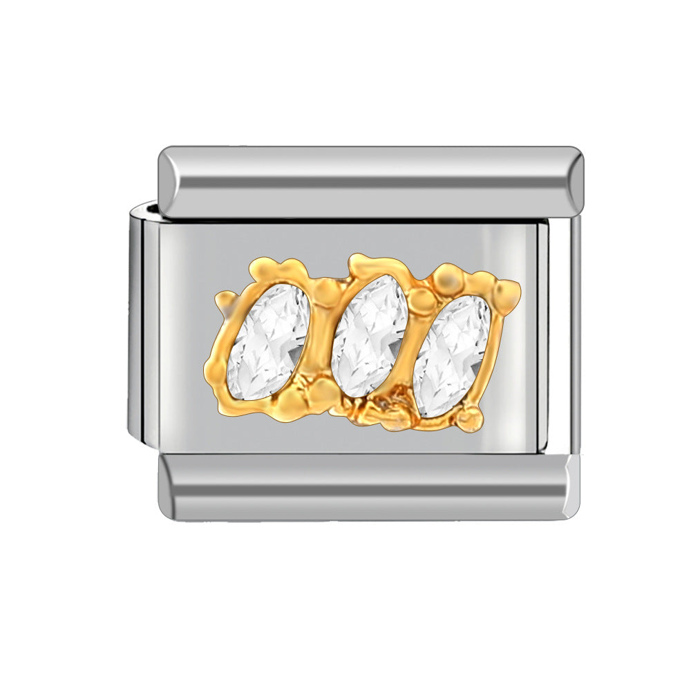 Wholesale Italian Charm Bracelet 9mm DIY Spliced Detachable Cute Pattern Combination Bracelet