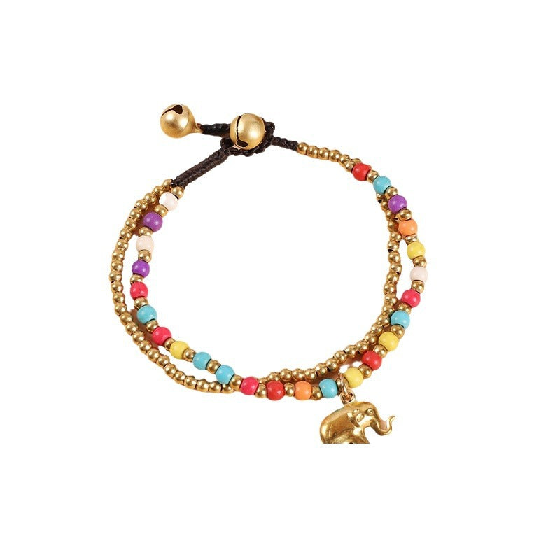 Wholesale Hand-woven Ethnic Elephant Bracelet