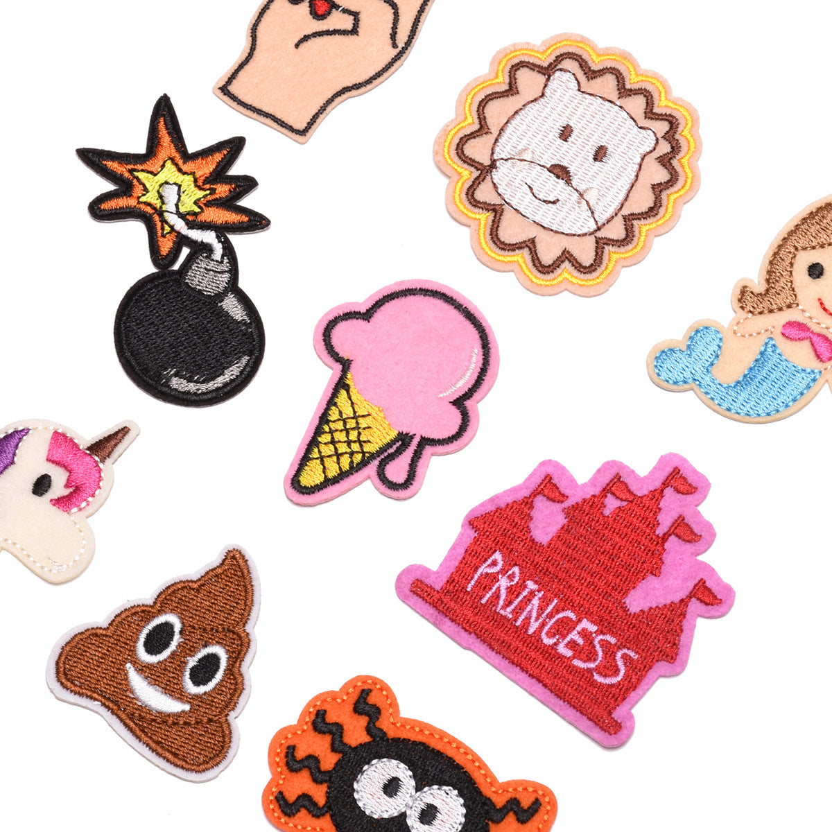 Wholesale Cloth Cartoon Embroidered Patch Set 9 Styles Sew Iron On Applique For Clothing DIY Craft Supply
