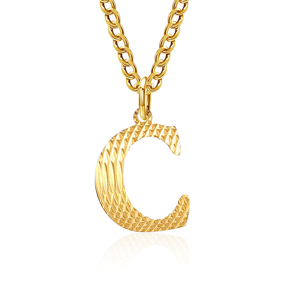 Wholesale English Letter Titanium Steel Necklaces