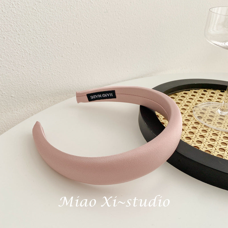 Wholesale of High-end Satin Sponge Summer Women's Fabric Headband