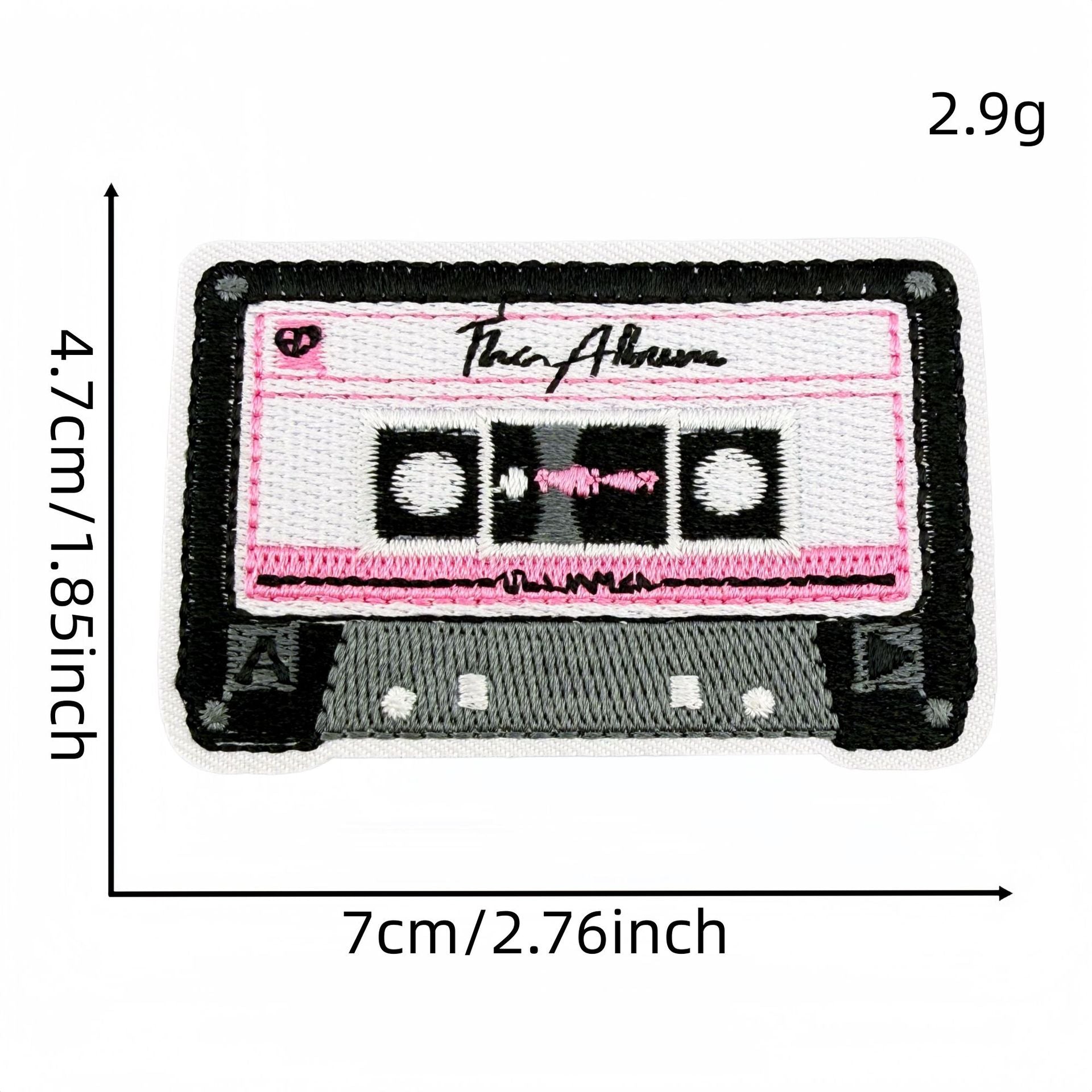 Wholesale Y2K Black Pink Urban Cool Embroidered Patch Set 27Pcs Skull Heart Butterfly DIY Decorative Patches For Clothes Bags Fashion Accessory Gift Resale