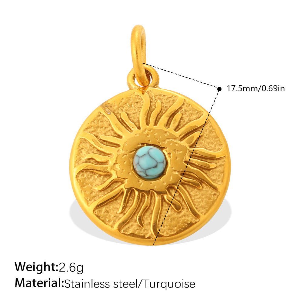 Wholesale Sun,  Moon,  Stars,  Sun,  Heart Bracelet Necklace Pendant Stainless Steel