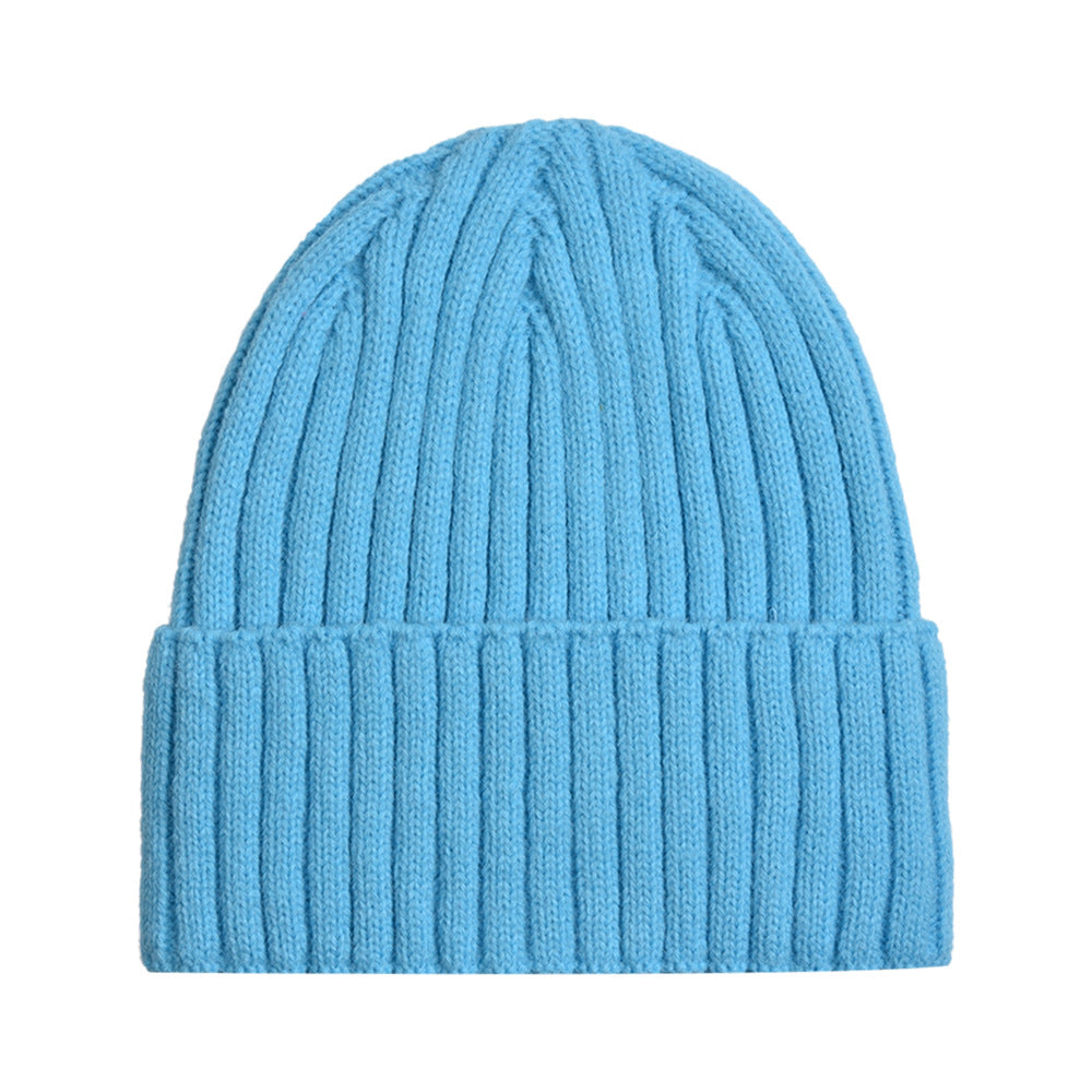 Wholesale Winter Hat Solid Color Knitted Hat Woolen Hat