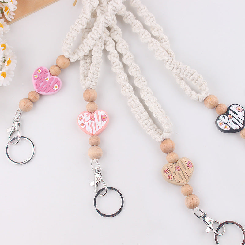 Wholesale Handmade woven necklace keychain