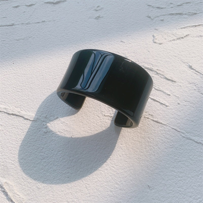 Wholesale Color Acrylic Bracelet Simple Geometric Transparent Resin Bracelet