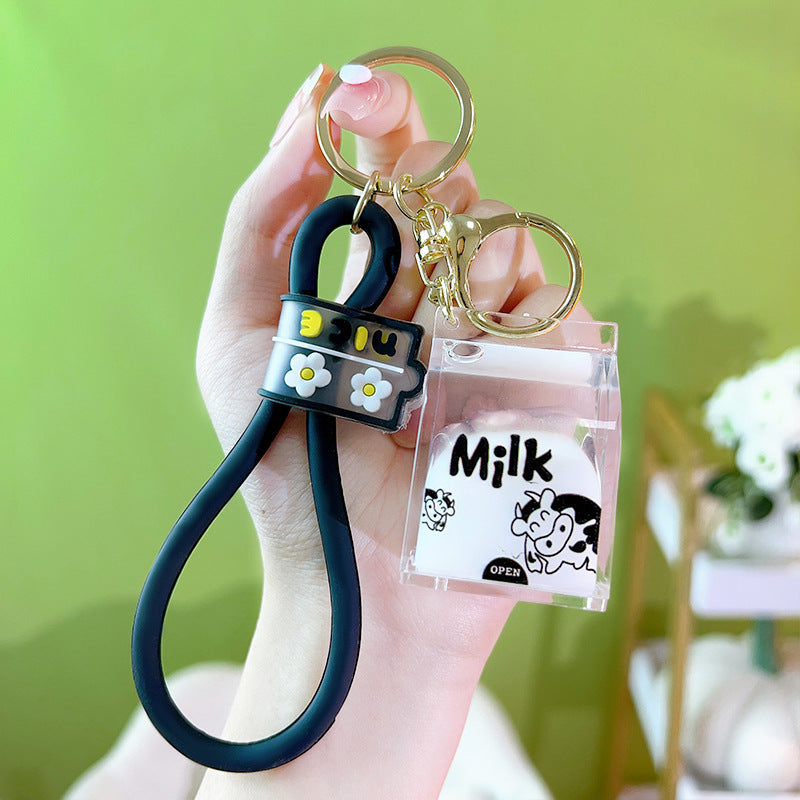Wholesale Into Oil Milk Cartons Keychains