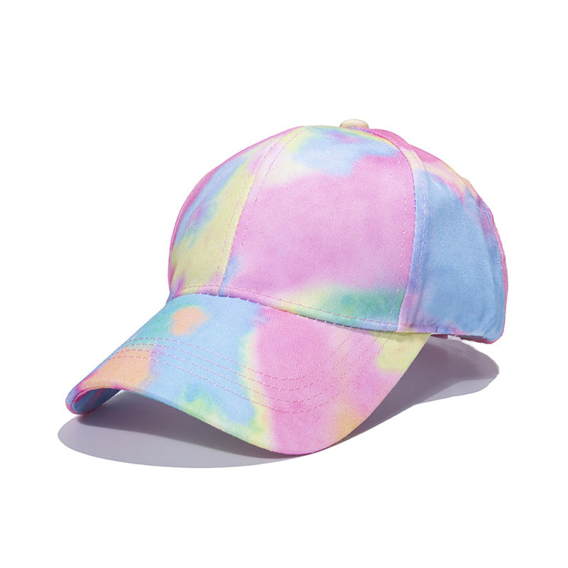 Wholesale Hip Hop Visor Tie Dye Polyester Baseball Cap