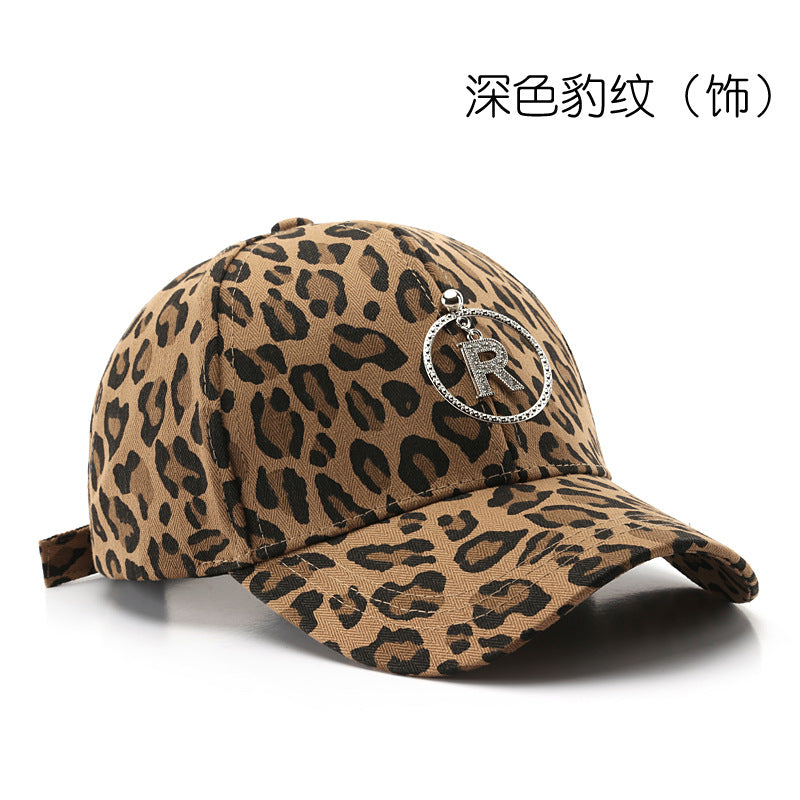 Wholesale Western Style Fashion Leopard Print Curved Brim Baseball Cap