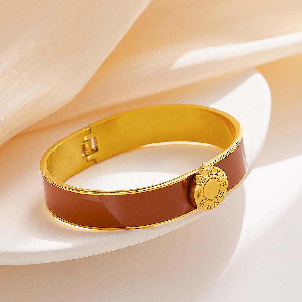 Wholesale Colorful Enamel Titanium Steel Bracelet