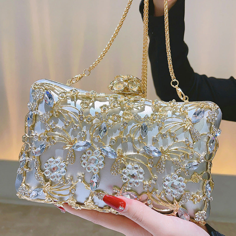 Wholesale High-end Gold Luxury Banquet Clutch Bag