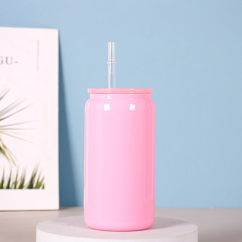 Wholesale Sublimation Heat Transfer 16oz Frosted Glass Cup