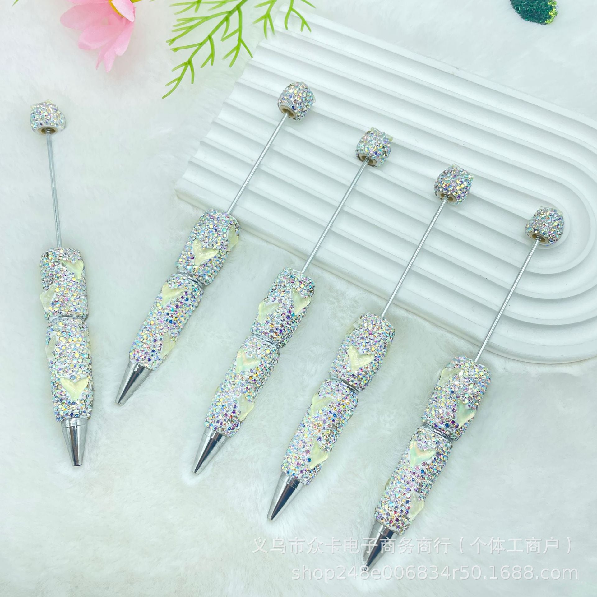 Wholesale 10pcs  Fishtail Cute Rabbit Full Drill DIY Fancy Beadable Pens