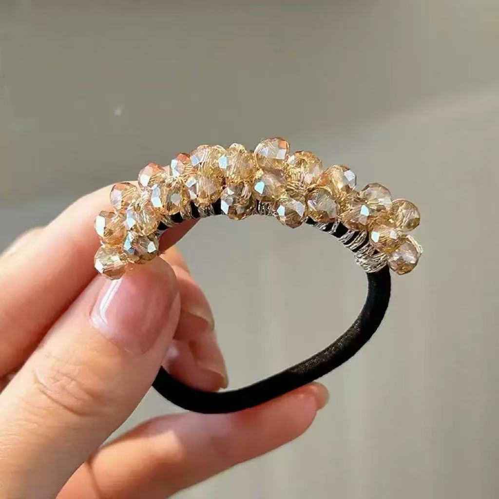 Women's imitation crystal beaded hairband