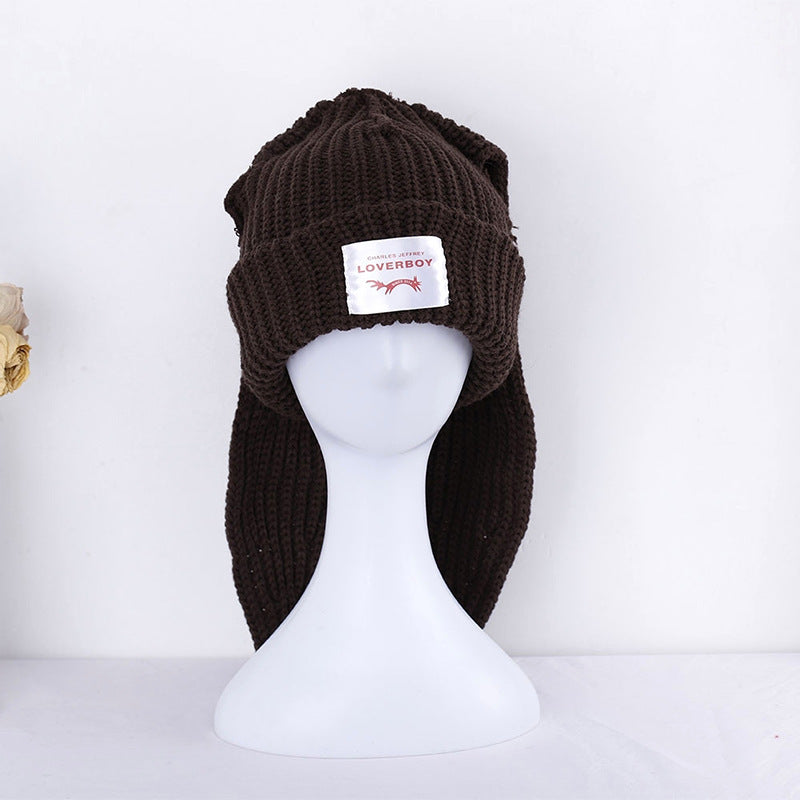 Wholesale Acrylic Long Eared Rabbit Hats for Women's Knitted Hats