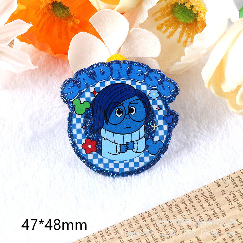 Wholesale 10pcs/pack Cartoon Character Cute Jewelry Pendant Acrylic Pin OLY Exclusive