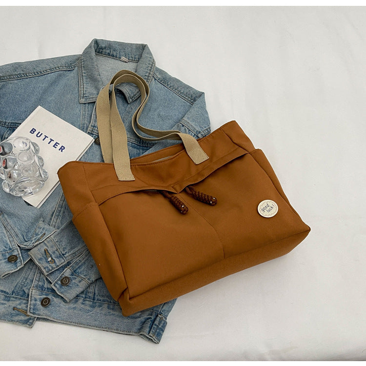 Wholesale Large Capacity Tote Bag Premium Canvas Commuter Shoulder Bag