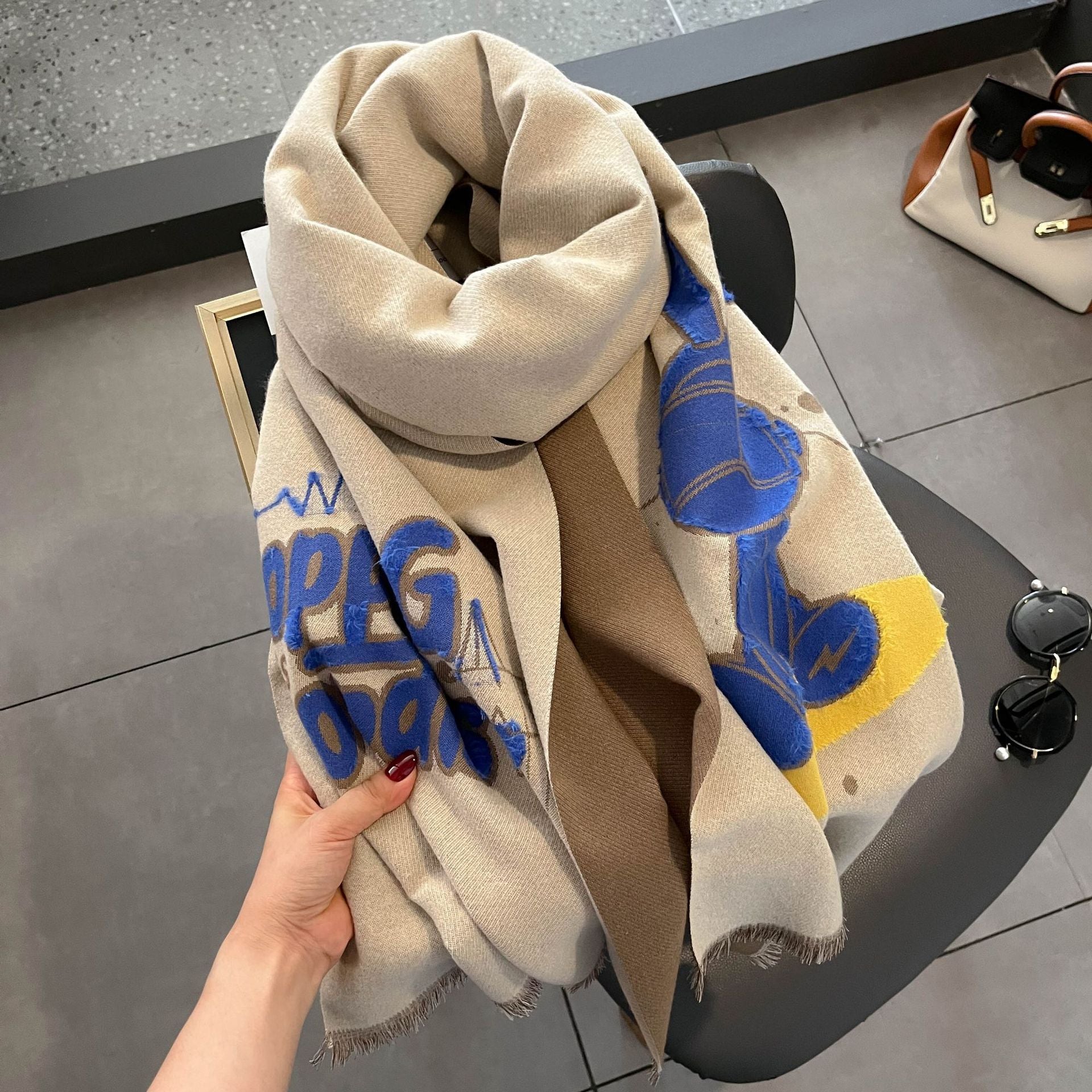 Wholesale Cartoon Rabbit Winter Thick Viscose Fiber Scarf