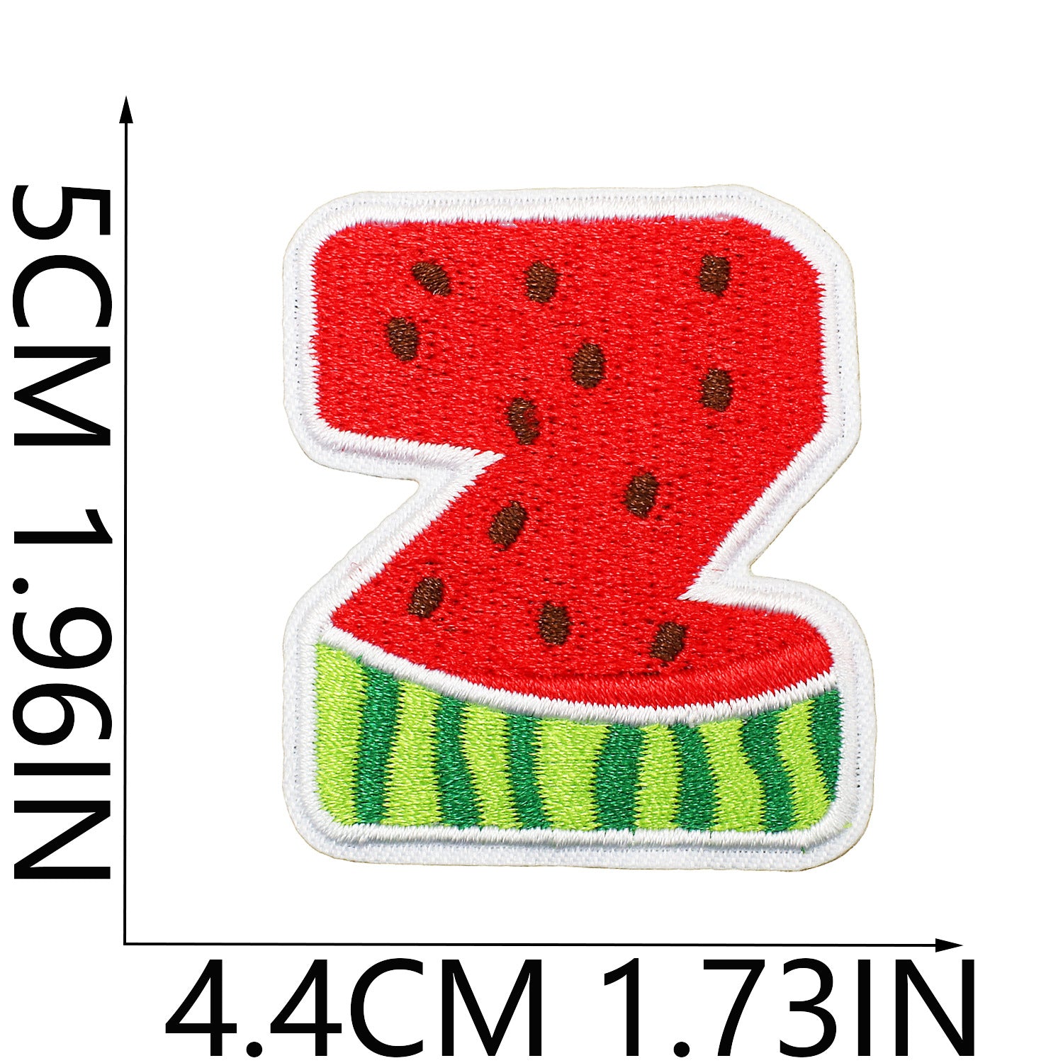 Wholesale Embroidered Watermelon Alphabet Patch Set 26 Letter Appliques For Clothing Bags And DIY Decoration
