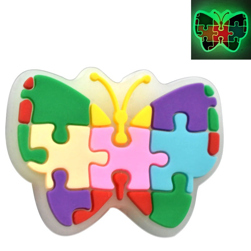 Wholesale Random 100pcs/pack  Glow-in-the-dark cartoon multi-functional beaded   Focal Beads