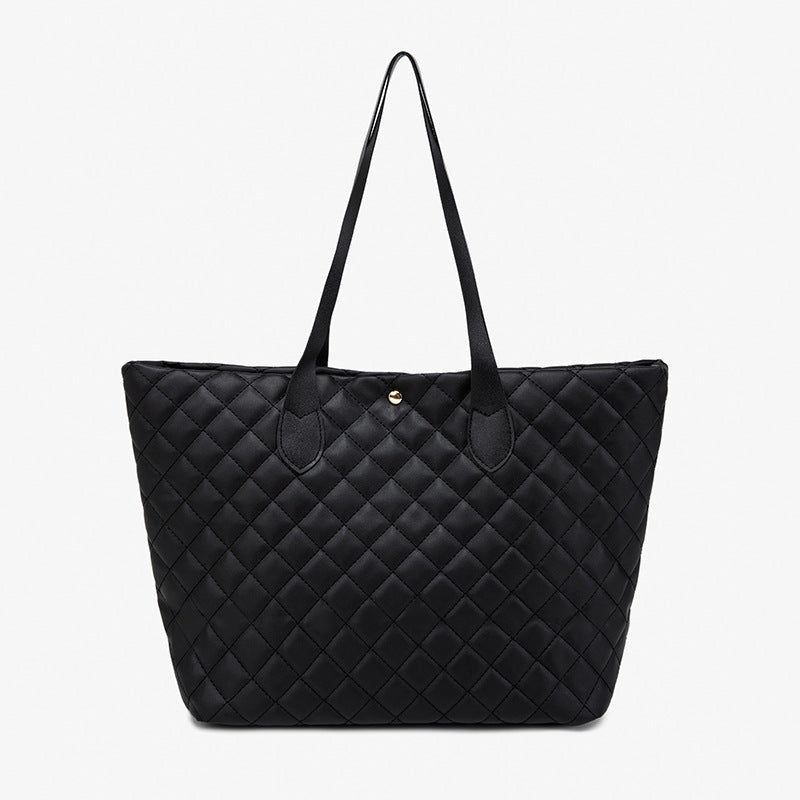 Wholesale PU Large Capacity Lingge One Shoulder Handbag