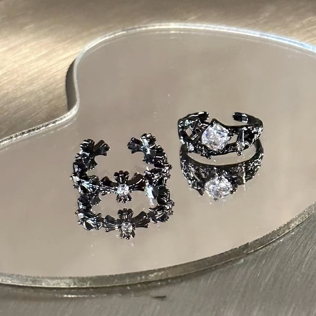 Wholesale Dark Gothic Retro Cross Ring