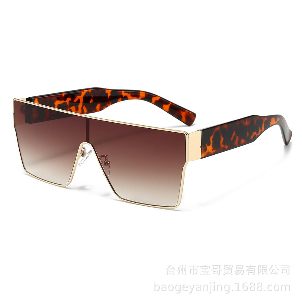 Wholesale New Square Sunglasses Women's  Fashion Trend conjoined Sunglasses Men's  Street Photoshoot  Sunglasses