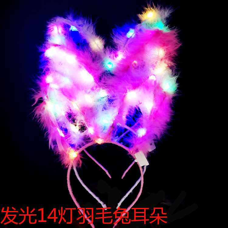 Wholesale Luminous Crown Ear Iron Headband