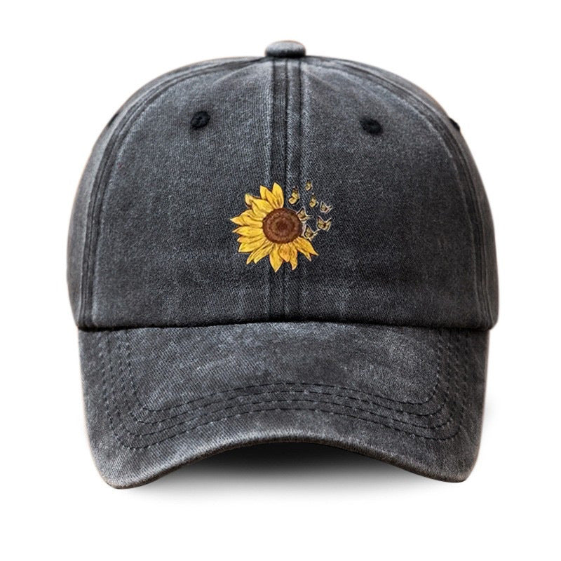 Wholesale Washed Printed Flower Cotton Baseball Caps