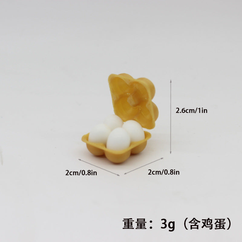 Wholesale Miniature food toy egg preservation box Doll Accessories