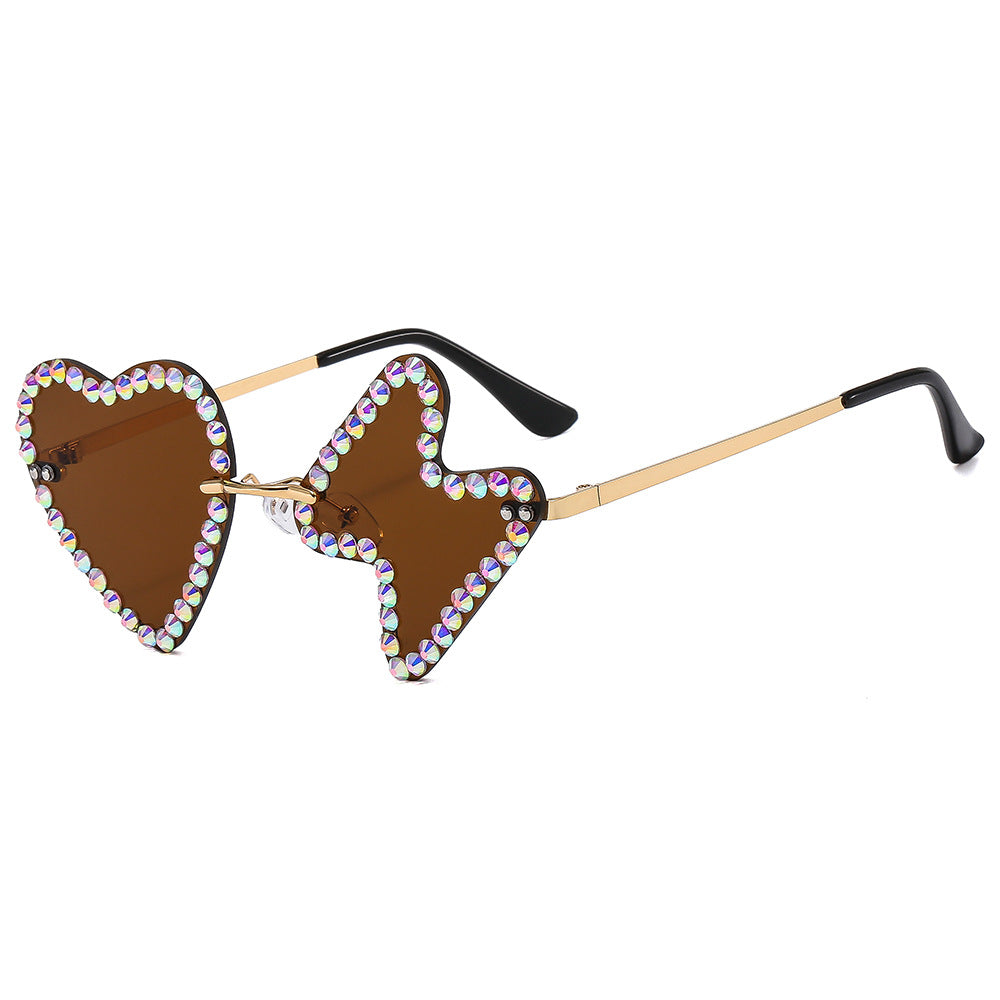 Wholesale PC Frameless Diamond Sunglasses