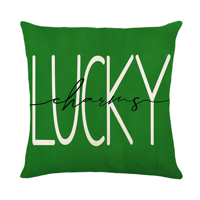 Wholesale of Green St. Patrick's Day Polyester Pillow Covers