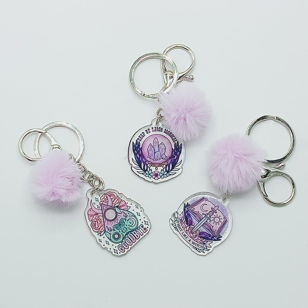 Llavero de alce de mariposa acrílica acrílica al por mayor