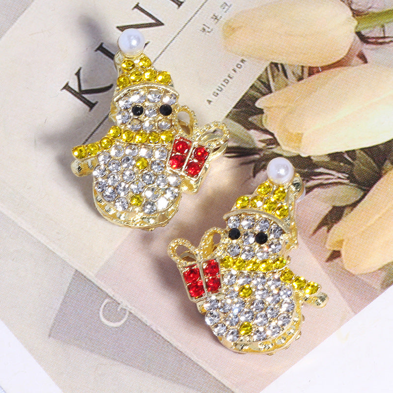 Wholesale 5pcs/pack Cute  snowman beads  Crystal Beads
