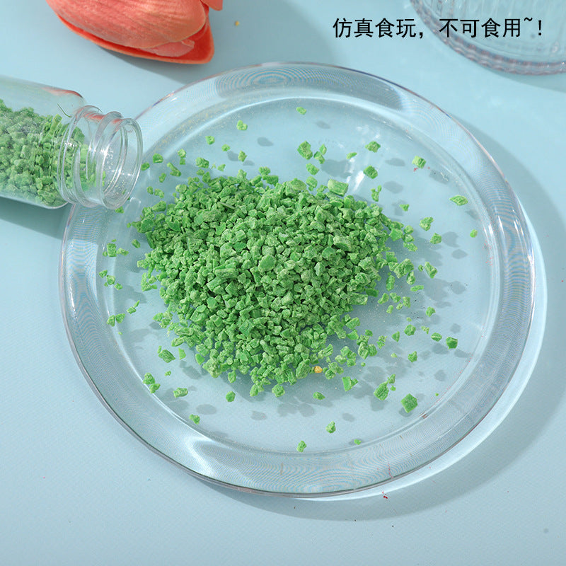 Wholesale Simulation Food Toy Chocolate Chips, Sesame Bread Crumbs, Sugar, Soy Milk Powder, Coconut Milk DIY, Kneading and Playing Materials