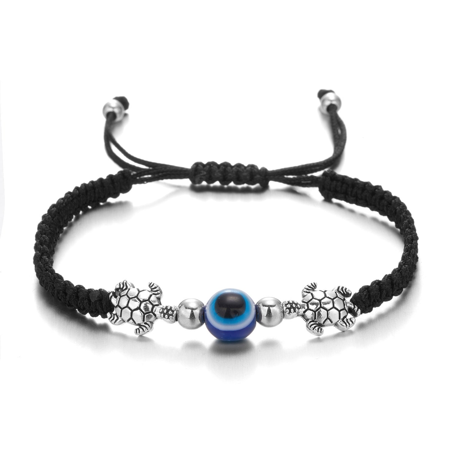 Wholesale Butterfly Devil Eyes Braided Adjustable Bracelet