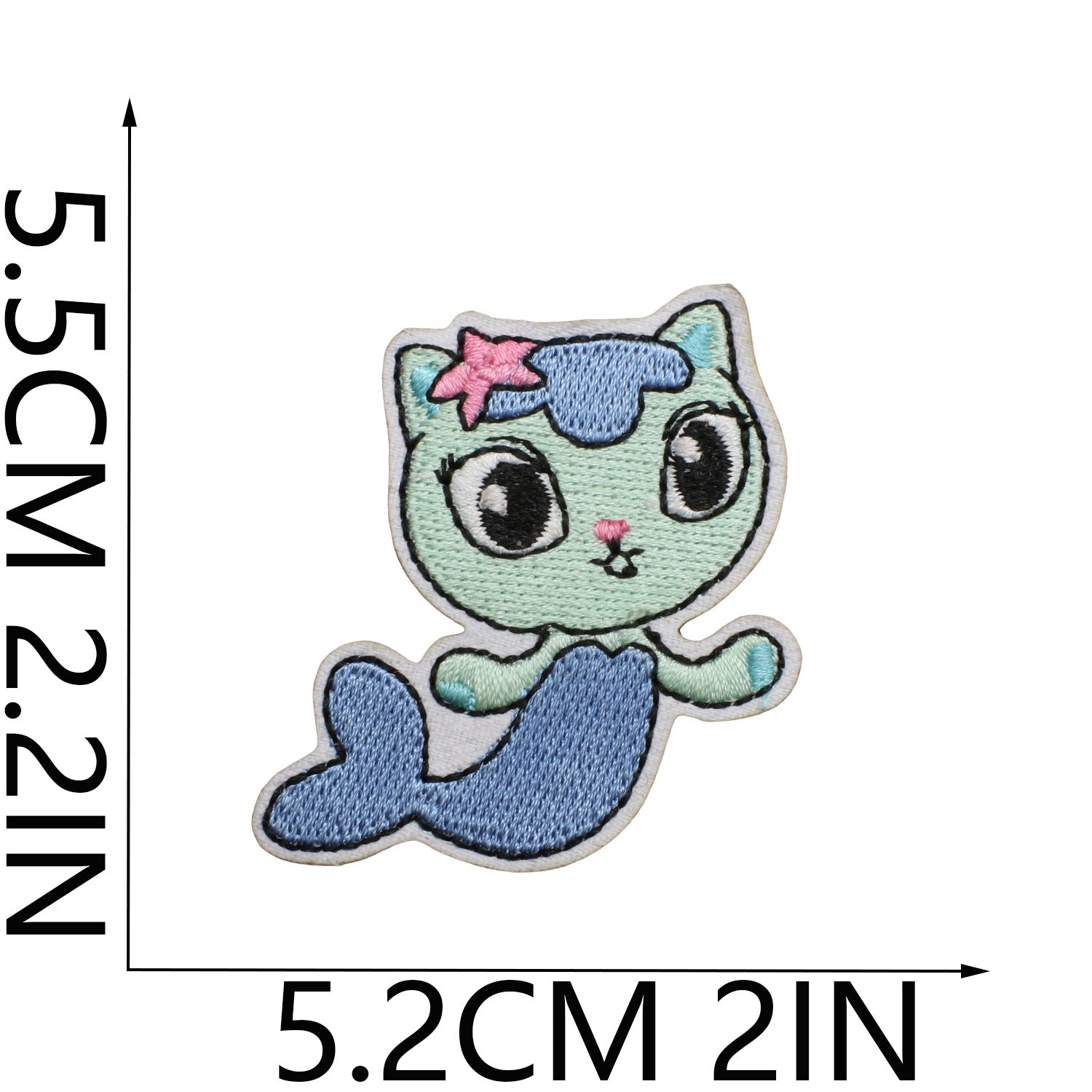 Wholesale Cute Cartoon Cat Embroidery Patch Polyester Thread Sew On Clothing Decoration Fashion Accessory For Girls Resale