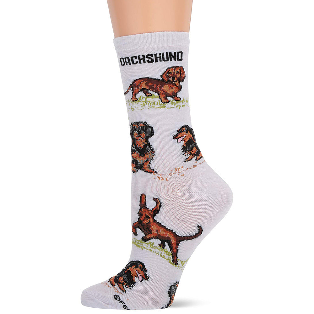 Calcetín de tubo de tubo de metro animal al por mayor de series de perros de mascotas