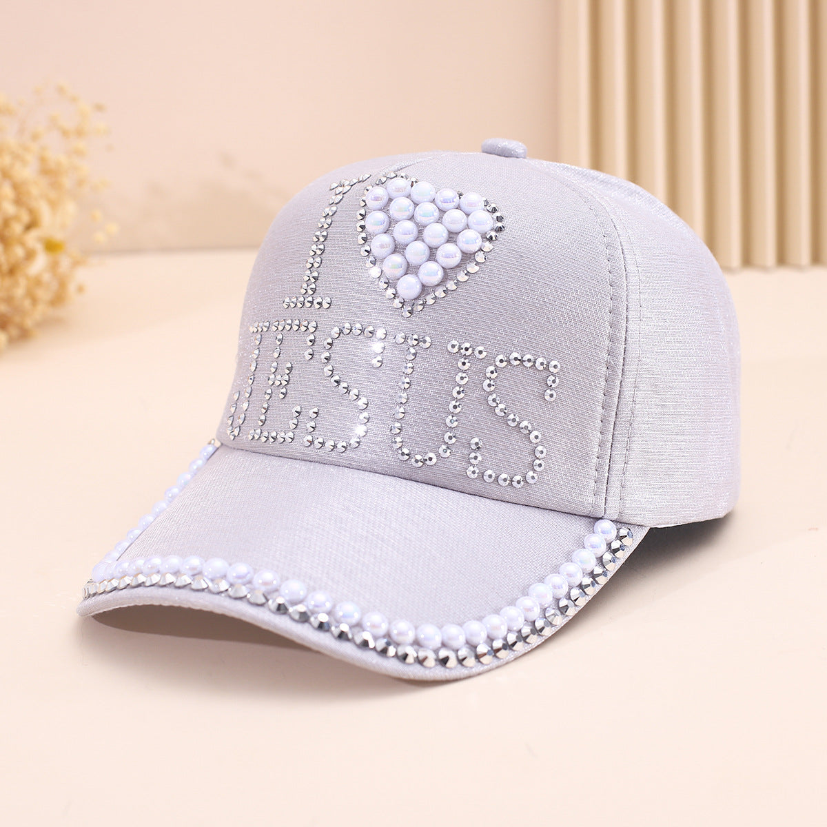 Wholesale Love diamond baseball style casual versatile sun visor cap