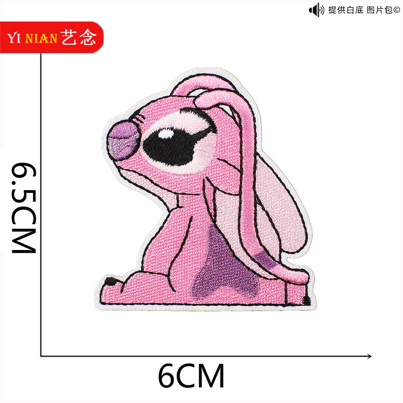 Wholesale Pink and Blue Cute Cartoon embroidery cloth stickers  patch OLY Exclusive