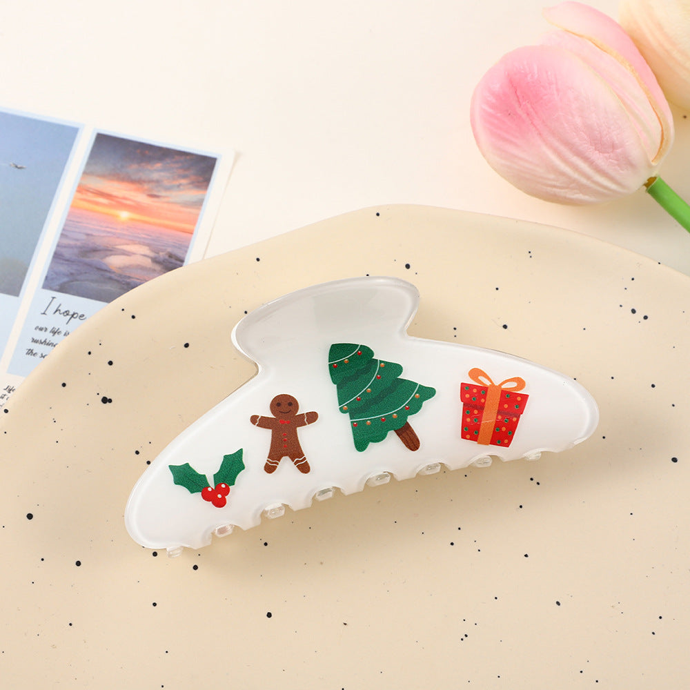 Wholesale Acetate Colorful Printed Large Claw Clip For Women Trendy Hair Accessory For Everyday Styling
