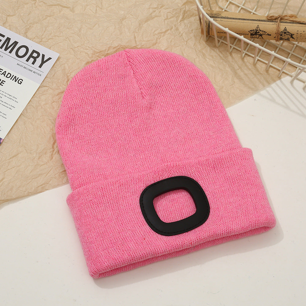 Wholesale Outdoor Windproof Earmuffs Night Riding Light Knitted Hat