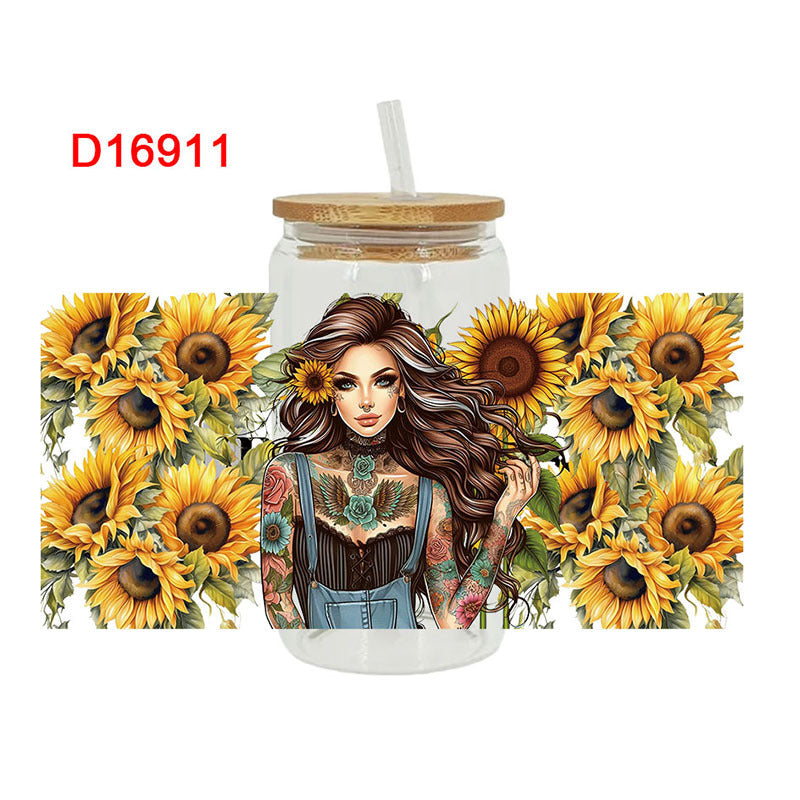 Wholesale UV Transfer Paste Glass Crystal Label Crystal Paste 16OZ UV DTF WRAPS