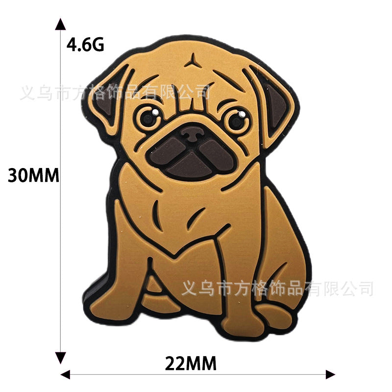 Wholesale 10PCS Creative Cartoon Dog Silicone Beads